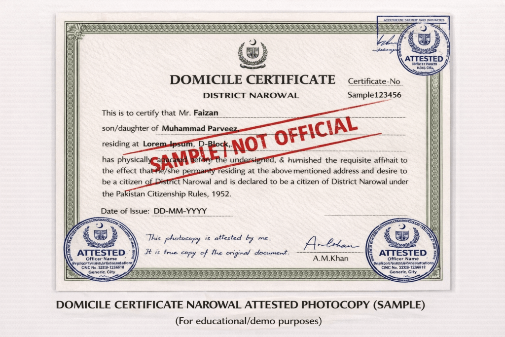 AFNS Essential Documents For Application  Hope Certificate  NOC  Postal Order