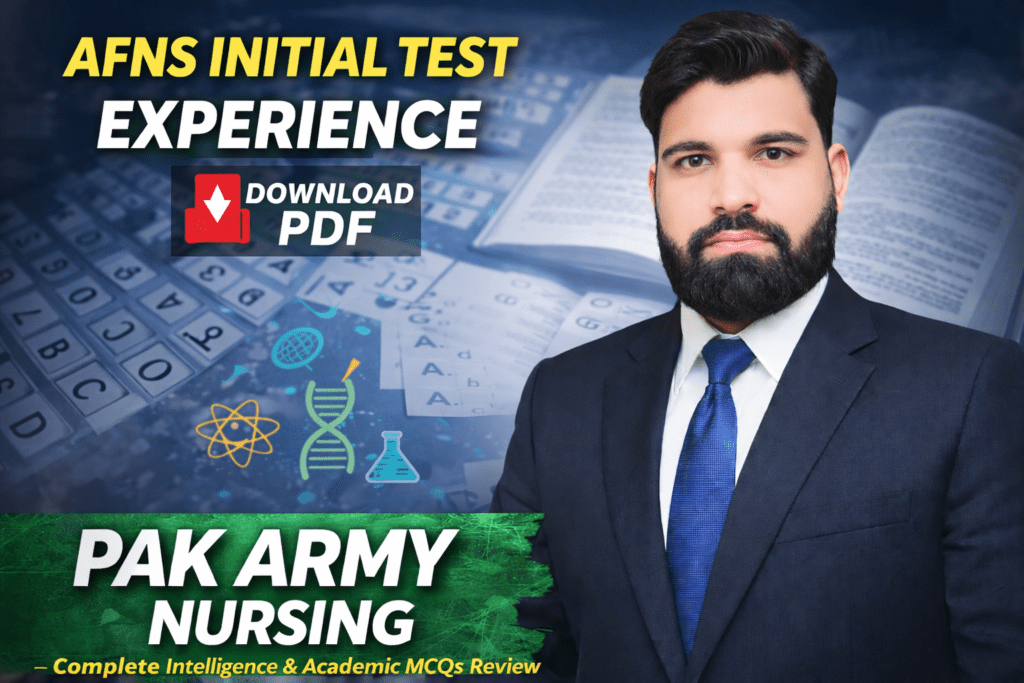 AFNS Initial Test Experience-4 – Complete Intelligence & Academic MCQs Review (Verbal, Non-Verbal, Physics, Biology, Chemistry)