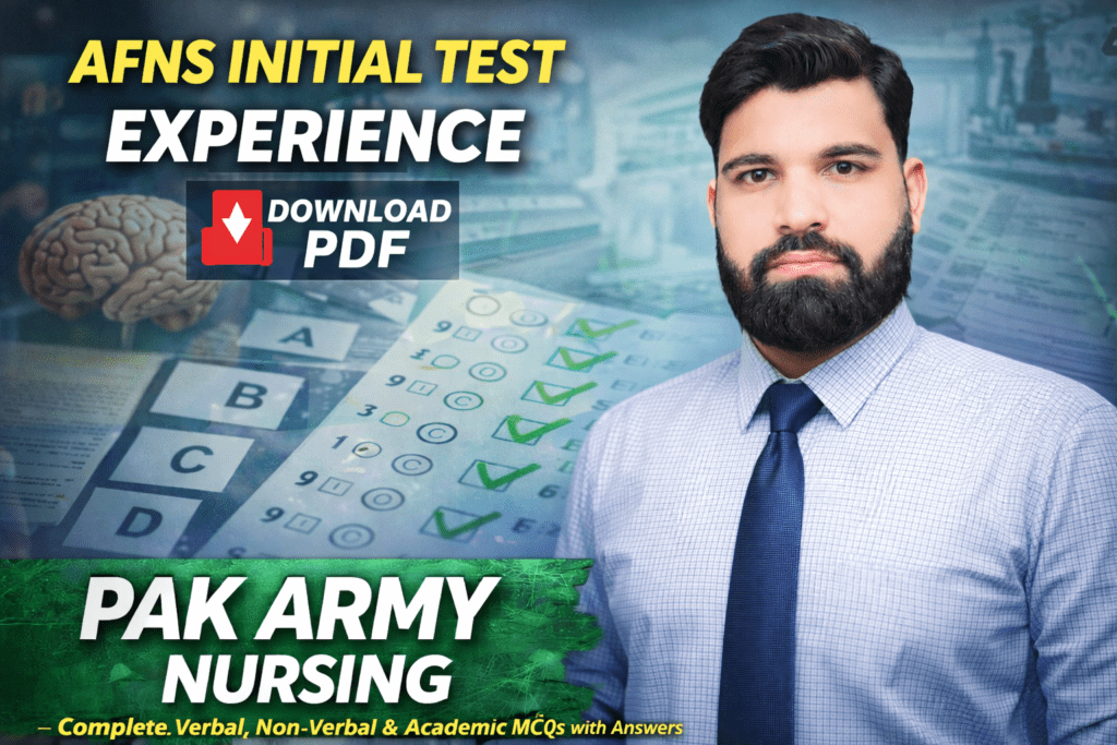 AFNS Initial Test Experience Academic MCQs with Answers