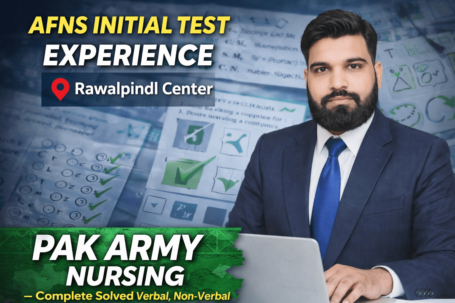 AFNS Initial Test Experience – Complete Solved Verbal,Non-Verbal