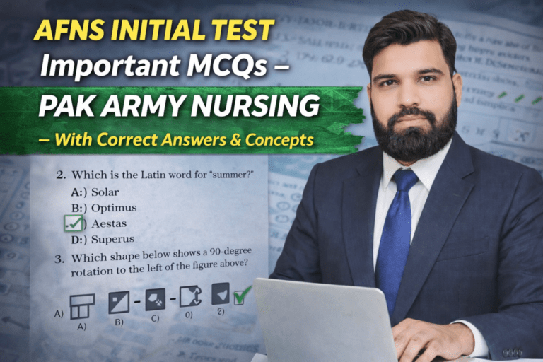 AFNS Initial Test Important MCQs With Correct Answers - EduSmart