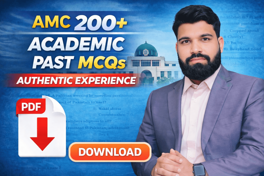 AMC 200+ Academic Past MCQs Authentic Experience