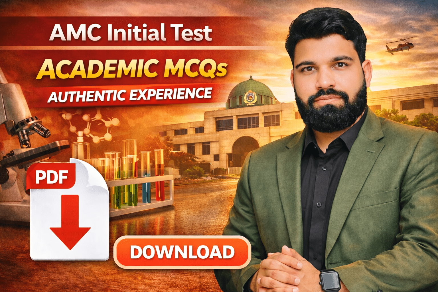 AMC Initial Test Academic MCQs Authentic Experience