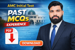 AMC Initial Test Past MCQs Experience