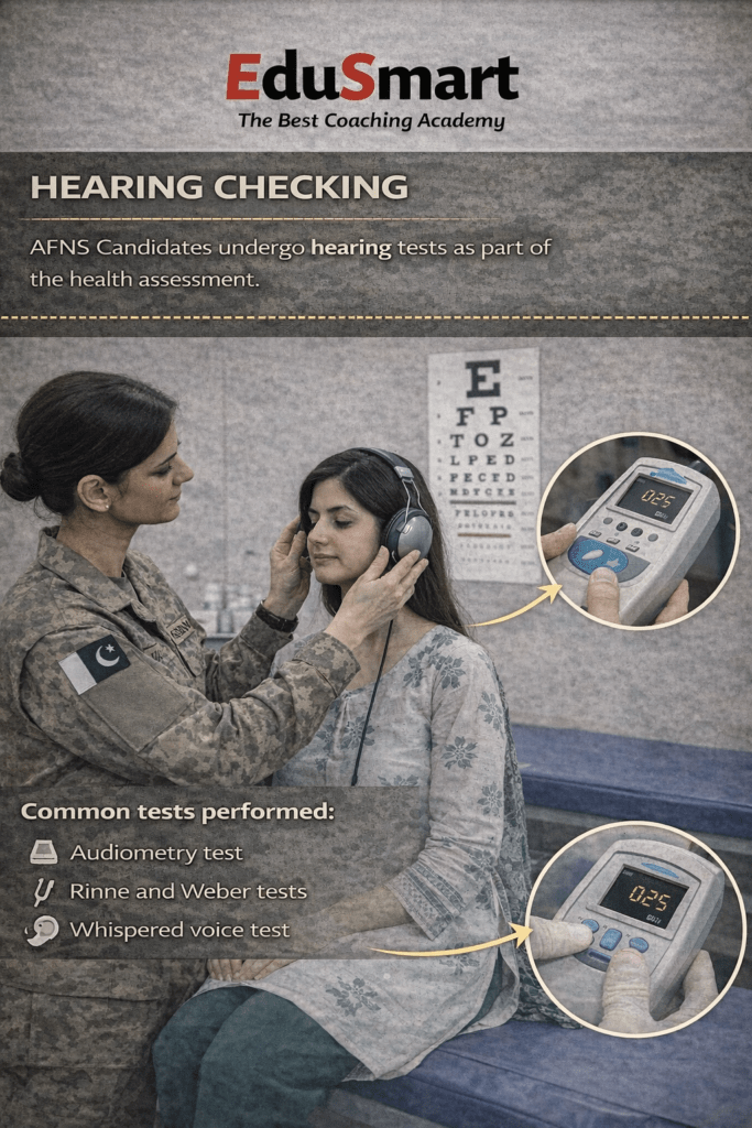 AFNS FINAL MEDICAL HEARING CHECKING