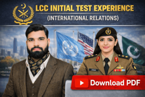 LCC Initial Test Experience (ISPR) —(International Relations)