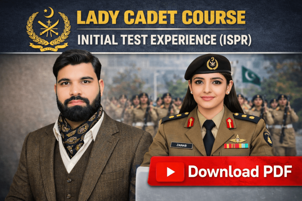 Lady Cadet Course Initial Test Experience (ISPR)