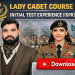 Lady Cadet Course Initial Test Experience (ISPR)