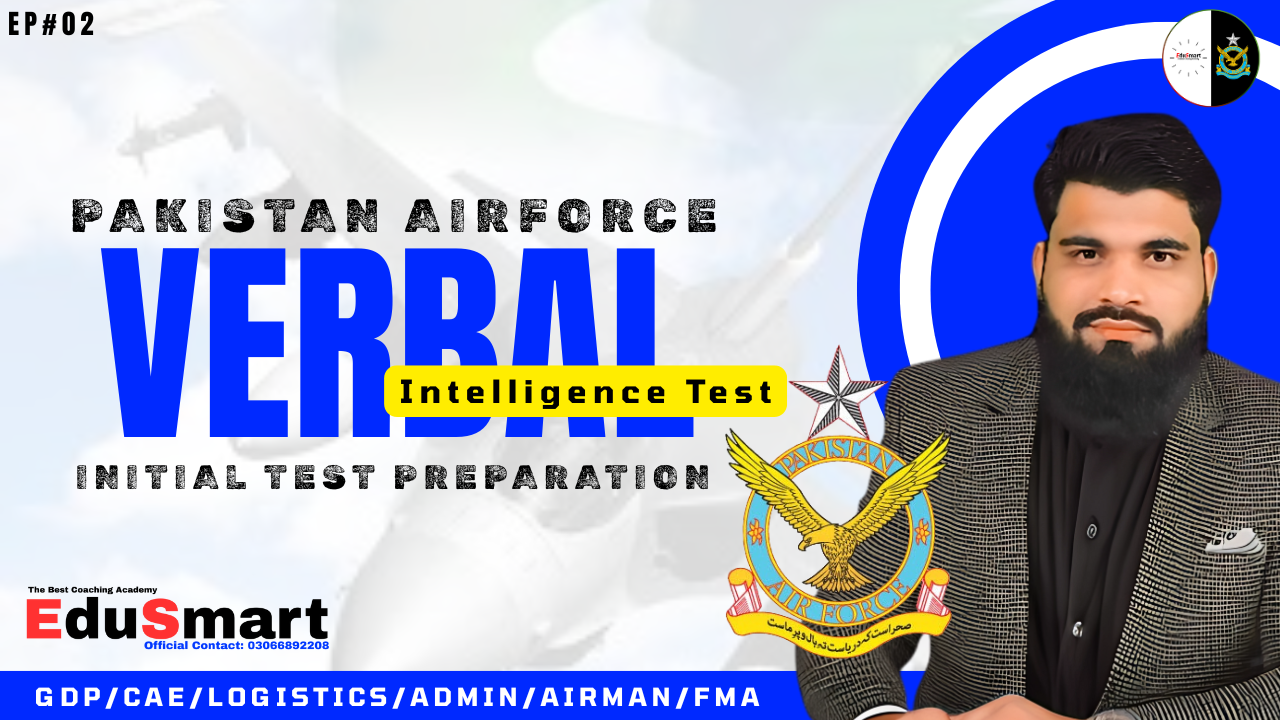 Verbal Intelligenec Test Prepaartion PAF 03066892208