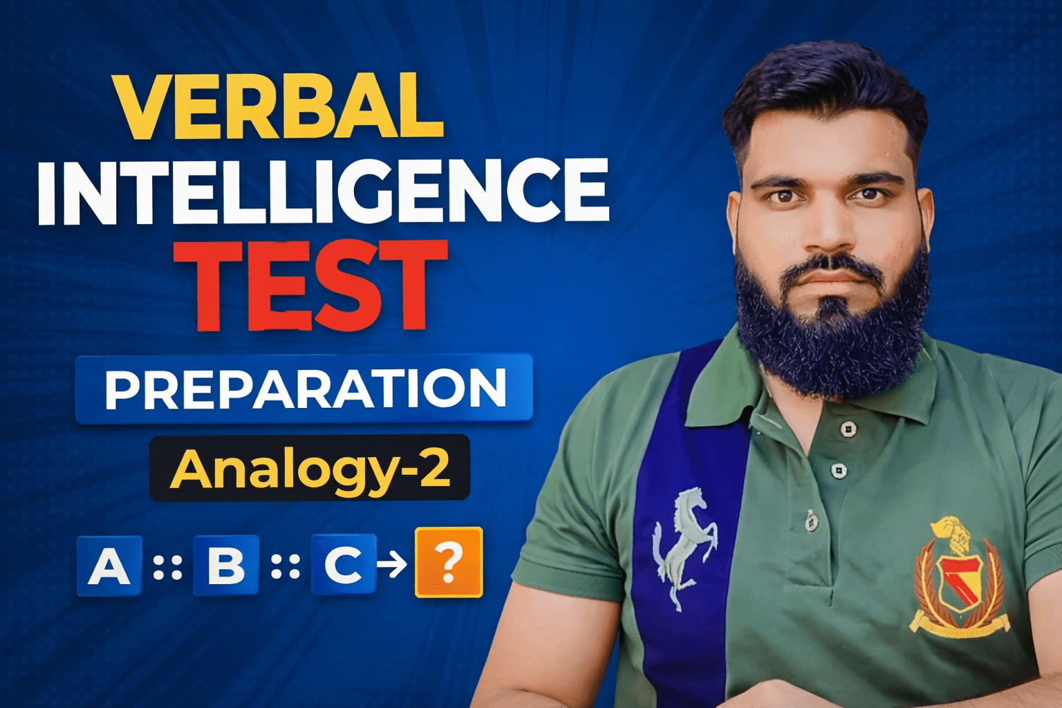 Verbal Intelligence Test Preparation Analogy-2