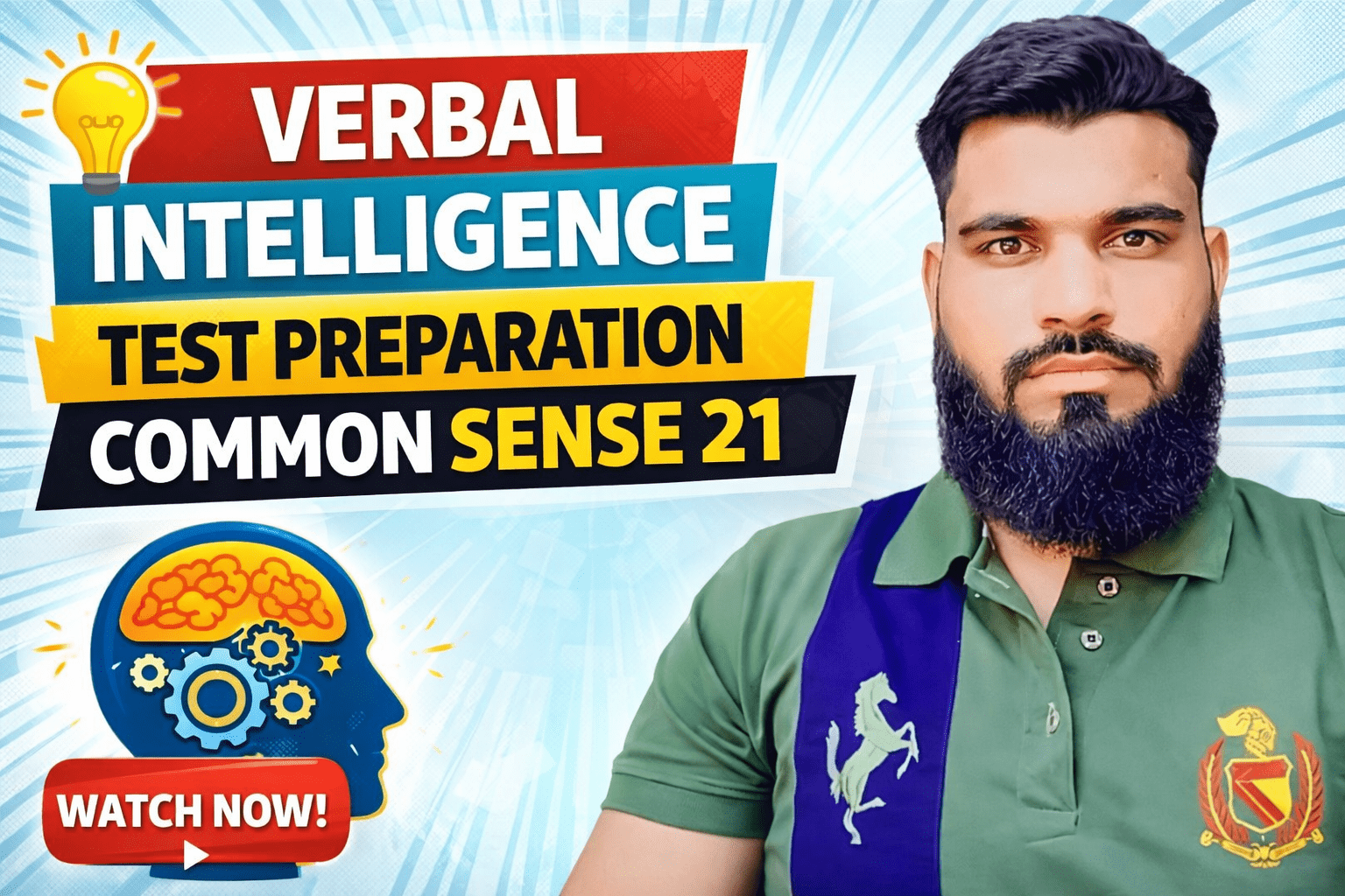 Verbal Intelligence Test Preparation Common Sense-21