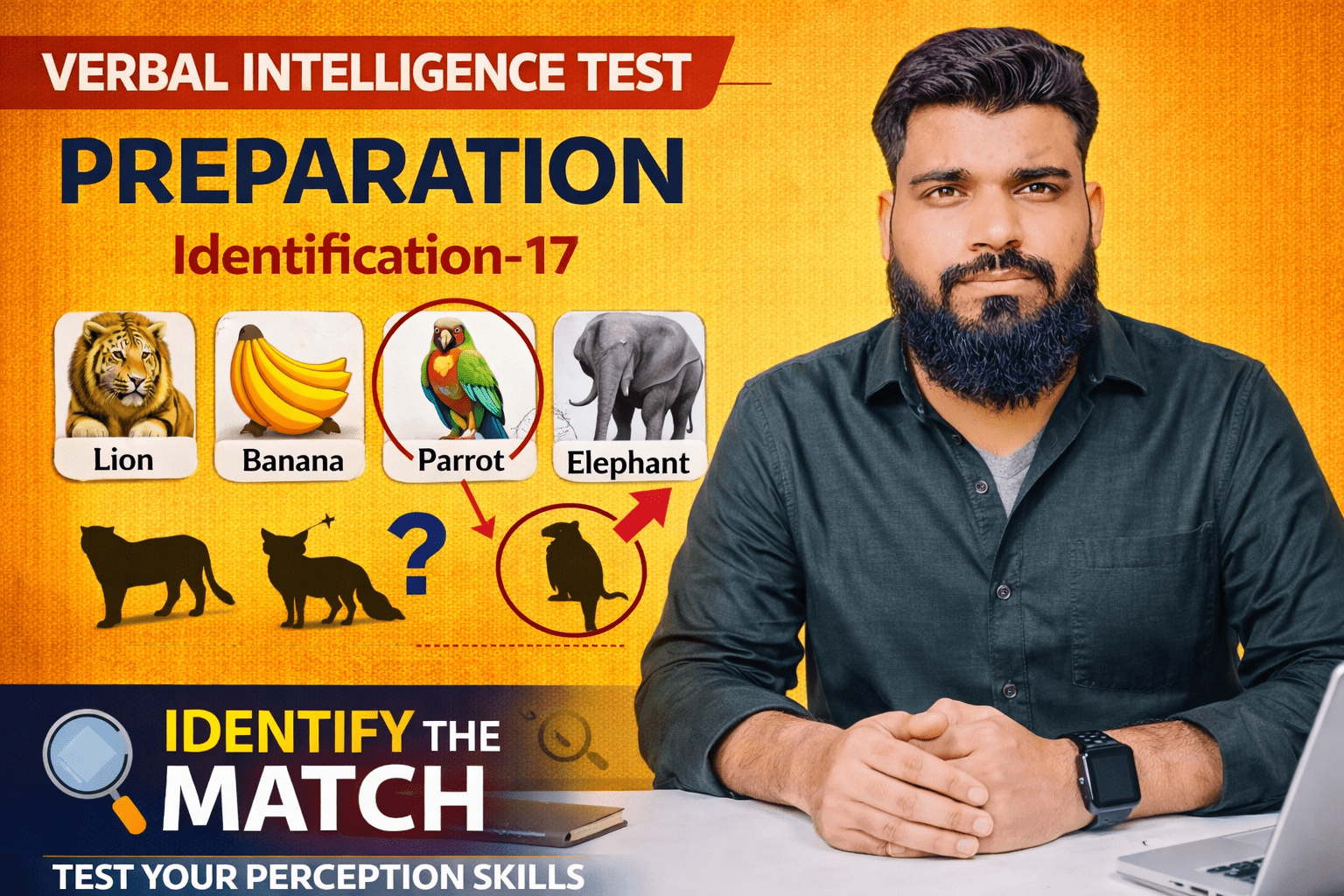 Verbal Intelligence Test Preparation Identification-17 - EduSmart
