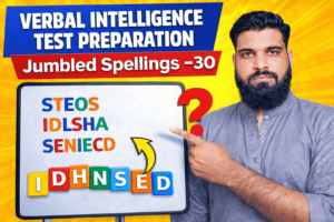 Verbal Intelligence Test Preparation Jumbled Spellings-30
