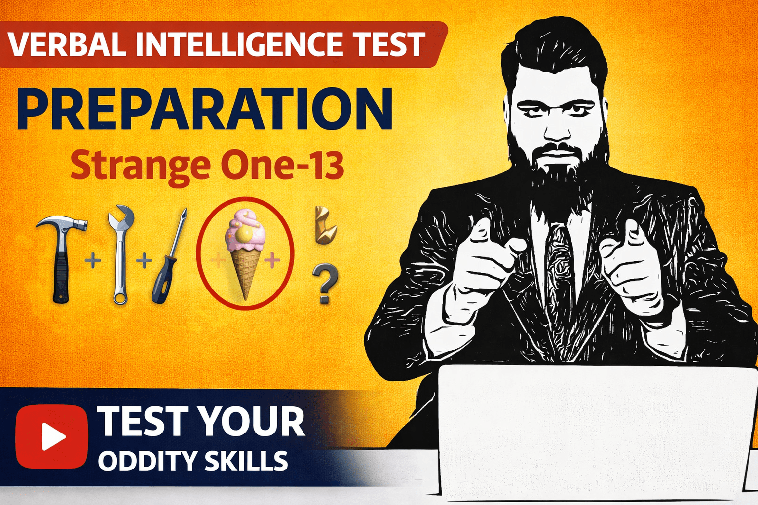 Verbal Intelligence Test Preparation Strange One-13
