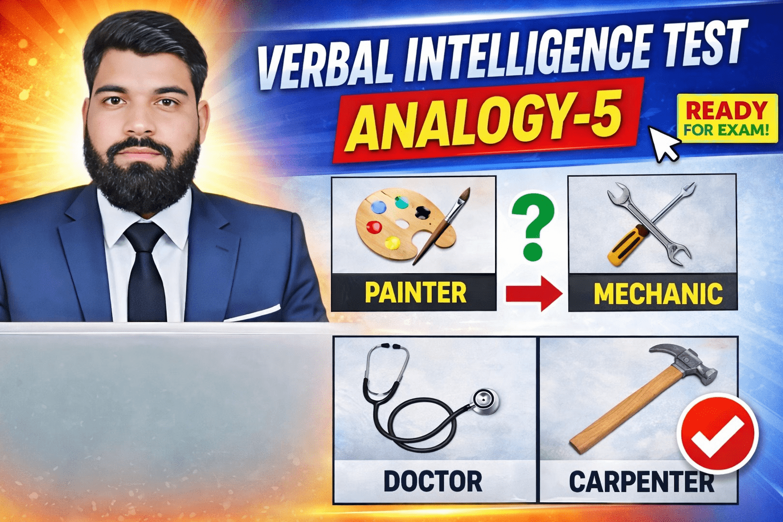 Verbal Intelligence Test Preparation Analogy-5