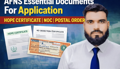 AFNS Essential Documents For Application Hope Certificate NOC Postal Order