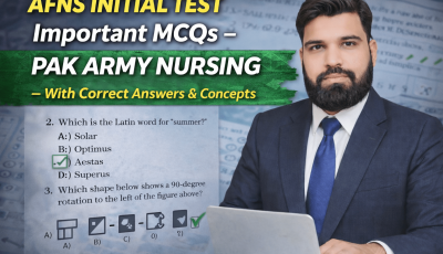 AFNS Initial Test Important MCQs With Correct Answers