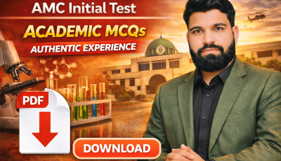 AMC Initial Test Academic MCQs Authentic Experience