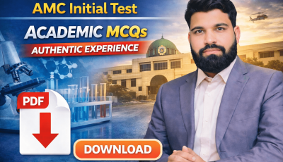 AMC Initial Test Academic MCQs Authentic Experience