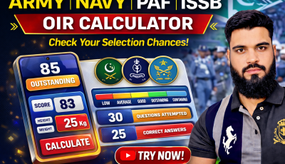 ARMY NAVY PAF ISSB OIR Calculator by EduSmart