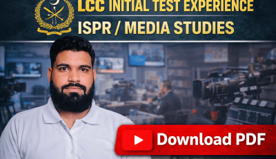 I appeared in LCC-21 Initials for PRO (ISPR Media Studies)