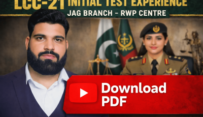 LCC Initial Test Experience (JAG Branch) – RWP Centre