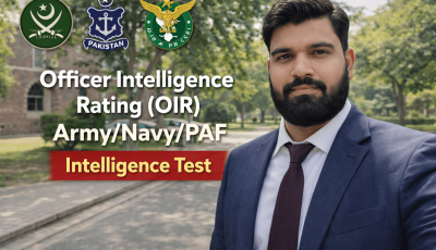 Officer Intelligence Rating(OIR) ArmyNavyPAF Intelligence Test