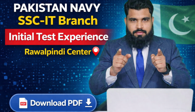 Pakistan Navy SSC-IT Branch Initial Test Experience
